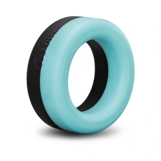 b-Vibe Flex Band 30mm Super Soft Silicone Cock Ring Black and Blue
