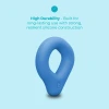 b-Vibe Flex Ring Drip 22.5mm Super Soft Silicone Cock Ring Blue