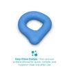 b-Vibe Flex Ring Drip 22.5mm Super Soft Silicone Cock Ring Blue