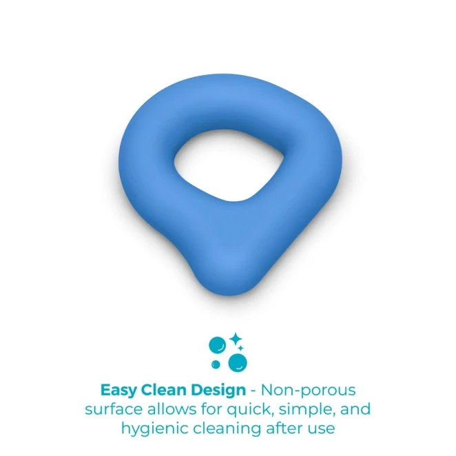 b-Vibe Flex Ring Drip 22.5mm Super Soft Silicone Cock Ring Blue
