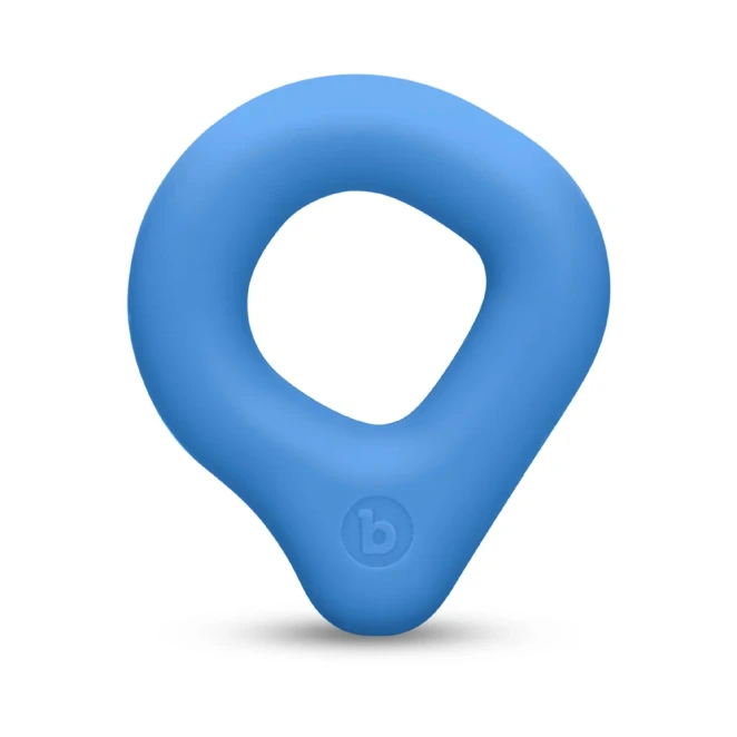 b-Vibe Flex Ring Drip 22.5mm Super Soft Silicone Cock Ring Blue