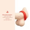 b-Vibe Flex Ring Bulk 40mm Super Soft Silicone Cock Ring Red