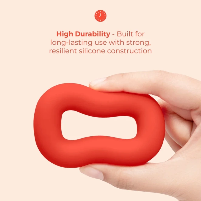 b-Vibe Flex Ring Bulk 40mm Super Soft Silicone Cock Ring Red