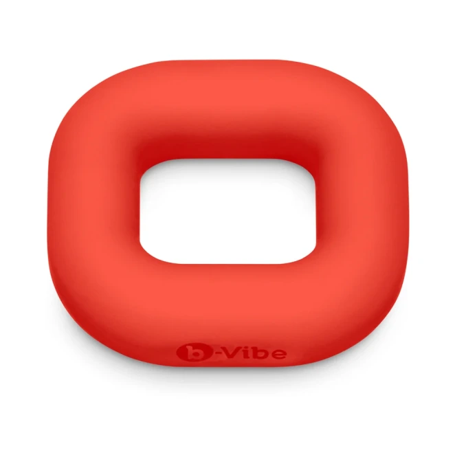 b-Vibe Flex Ring Bulk 40mm Super Soft Silicone Cock Ring Red