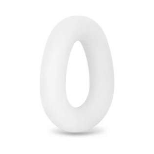 b-Vibe Flex Ring Loop 27mm Super Soft Silicone Cock Ring Clear