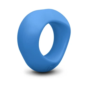 b-Vibe Flex Ring Delta 26.5mm Super Soft Silicone Cock Ring Blue