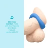 b-Vibe Flex Ring Delta 26.5mm Super Soft Silicone Cock Ring Blue