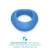 b-Vibe Flex Ring Delta 26.5mm Super Soft Silicone Cock Ring Blue