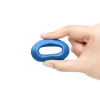 b-Vibe Flex Ring Delta 26.5mm Super Soft Silicone Cock Ring Blue