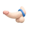 b-Vibe Flex Ring Delta 26.5mm Super Soft Silicone Cock Ring Blue