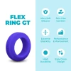 b-Vibe Flex Ring GT 32mm Super Soft Silicone Cock Ring Blue