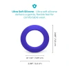 b-Vibe Flex Ring GT 32mm Super Soft Silicone Cock Ring Blue