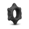 b-Vibe Flex Ring Spike 25mm Ultra Soft Silicone Textured Cock Ring Black