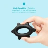 b-Vibe Flex Ring Spike 25mm Ultra Soft Silicone Textured Cock Ring Black