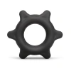 b-Vibe Flex Ring Spike 25mm Ultra Soft Silicone Textured Cock Ring Black