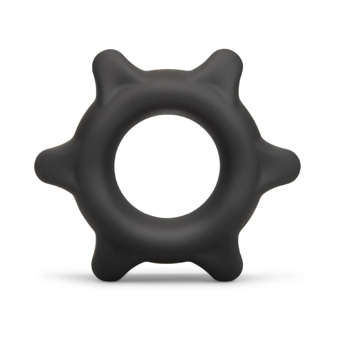 b-Vibe Flex Ring Spike 25mm Ultra Soft Silicone Textured Cock Ring Black