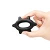 b-Vibe Flex Ring Spike 25mm Ultra Soft Silicone Textured Cock Ring Black