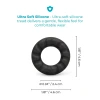 b-Vibe Flex Ring Tread 24mm Ultra Soft Silicone Textured Cock Ring Black