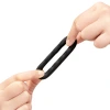 b-Vibe Flex Ring Tread 24mm Ultra Soft Silicone Textured Cock Ring Black