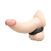 b-Vibe Flex Ring Tread 24mm Ultra Soft Silicone Textured Cock Ring Black