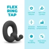b-Vibe Flex Ring Tap 23mm Ultra Soft Silicone Cock Ring with Pull Tab Black