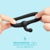 b-Vibe Flex Ring Tap 23mm Ultra Soft Silicone Cock Ring with Pull Tab Black