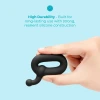 b-Vibe Flex Ring Tap 23mm Ultra Soft Silicone Cock Ring with Pull Tab Black