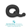 b-Vibe Flex Ring Tap 23mm Ultra Soft Silicone Cock Ring with Pull Tab Black
