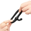 b-Vibe Flex Ring Tap 23mm Ultra Soft Silicone Cock Ring with Pull Tab Black
