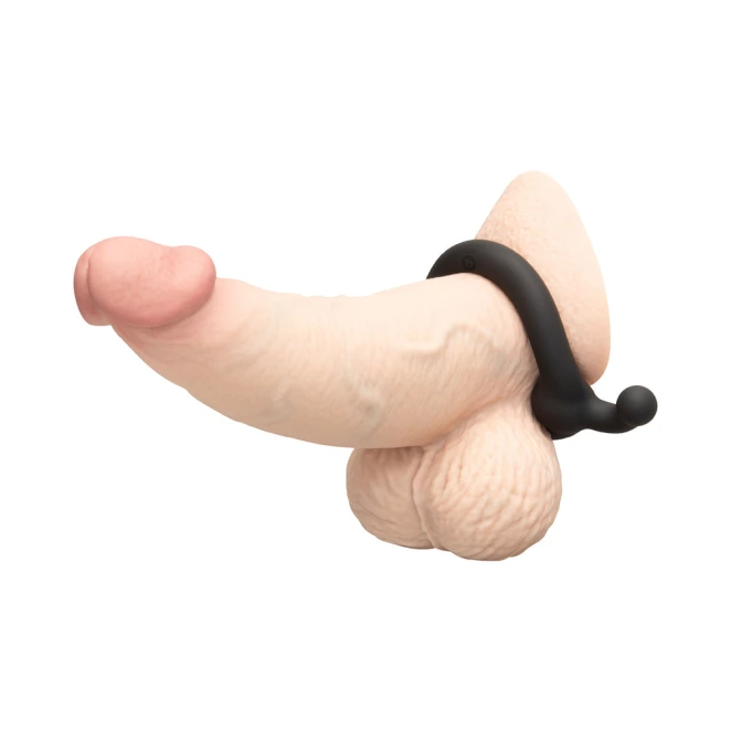 b-Vibe Flex Ring Tap 23mm Ultra Soft Silicone Cock Ring with Pull Tab Black