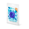 b-Vibe Flex Ring Hex 22mm Super Soft Silicone Cock Ring Blue