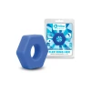 b-Vibe Flex Ring Hex 22mm Super Soft Silicone Cock Ring Blue