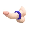 b-Vibe Flex Ring Hex 22mm Super Soft Silicone Cock Ring Blue