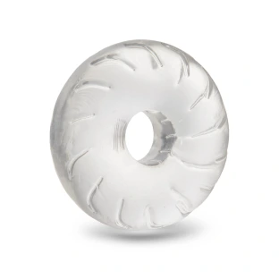 b-Vibe Stretch-Tech Drive Ultra Stretchy TPE Cock Ring Clear
