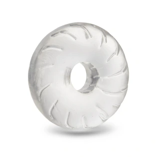 b-Vibe Stretch-Tech Drive Ultra Stretchy TPE Cock Ring Clear