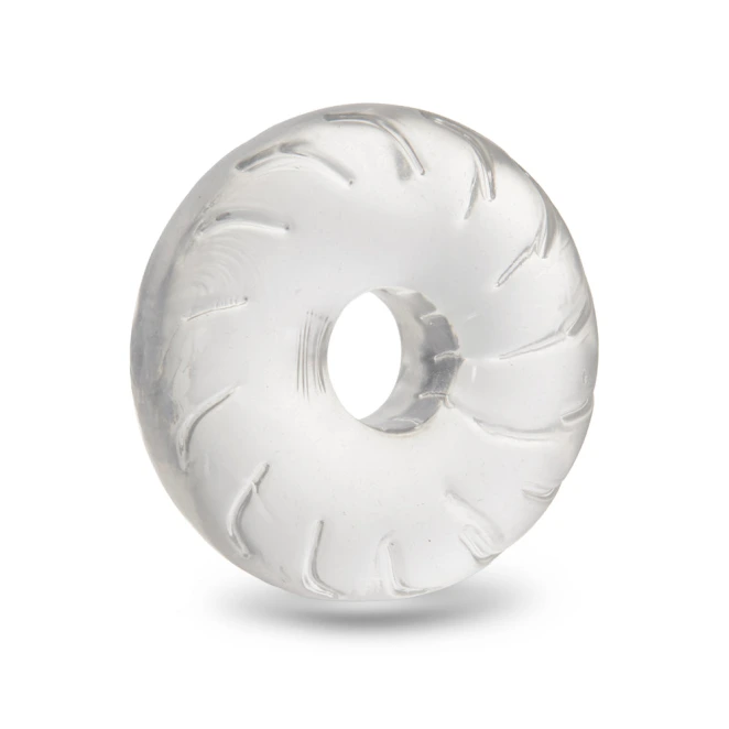 b-Vibe Stretch-Tech Drive Ultra Stretchy TPE Cock Ring Clear