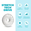 b-Vibe Stretch-Tech Drive Ultra Stretchy TPE Cock Ring Clear