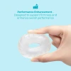 b-Vibe Stretch-Tech Drive Ultra Stretchy TPE Cock Ring Clear