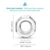 b-Vibe Stretch-Tech Bolt Ultra Stretchy TPE Cock Ring Clear