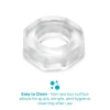 b-Vibe Stretch-Tech Bolt Ultra Stretchy TPE Cock Ring Clear