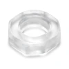 b-Vibe Stretch-Tech Bolt Ultra Stretchy TPE Cock Ring Clear