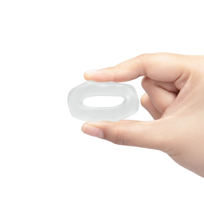 b-Vibe Stretch-Tech Bolt Ultra Stretchy TPE Cock Ring Clear