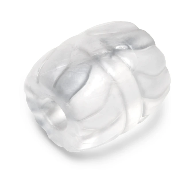 b-Vibe Stretch-Tech Barrel 16mm Ultra Stretchy Cock Ring and Ball Stretcher Clear