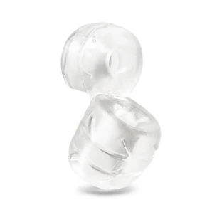 b-Vibe Stretch-Tech Double Barrel Ultra Stretchy Cock Ring and Ball Stretcher Clear