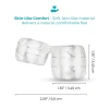 b-Vibe Stretch-Tech Double Barrel Ultra Stretchy Cock Ring and Ball Stretcher Clear