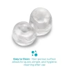 b-Vibe Stretch-Tech Double Barrel Ultra Stretchy Cock Ring and Ball Stretcher Clear