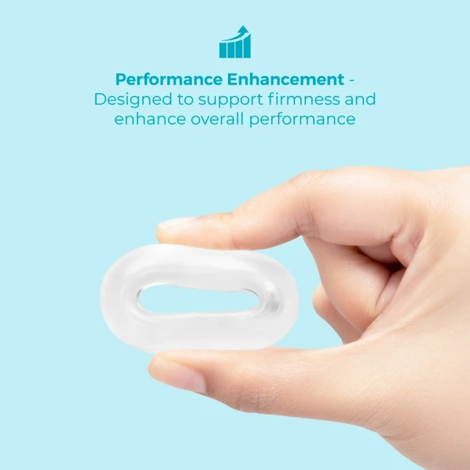 b-Vibe Stretch-Tech Choke 23mm Ultra Stretchy Cock Ring Clear