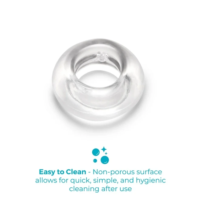 b-Vibe Stretch-Tech Choke 23mm Ultra Stretchy Cock Ring Clear