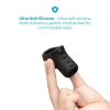 qb-Vibe Flex Ring Shaft Ultra Soft Silicone Cock Ring with Shaft Sleeve and Ball Stretcher Black