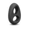 b-Vibe Flex Ring Eight Super Soft Silicone Cock and Ball Ring Black